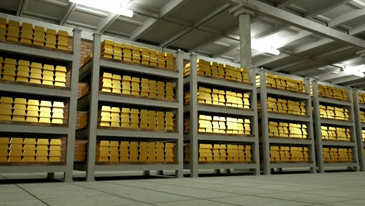 Edmonton Bullion gold vault shelves