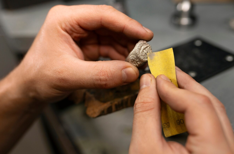 Preparing silver ring Edmonton bullion sale